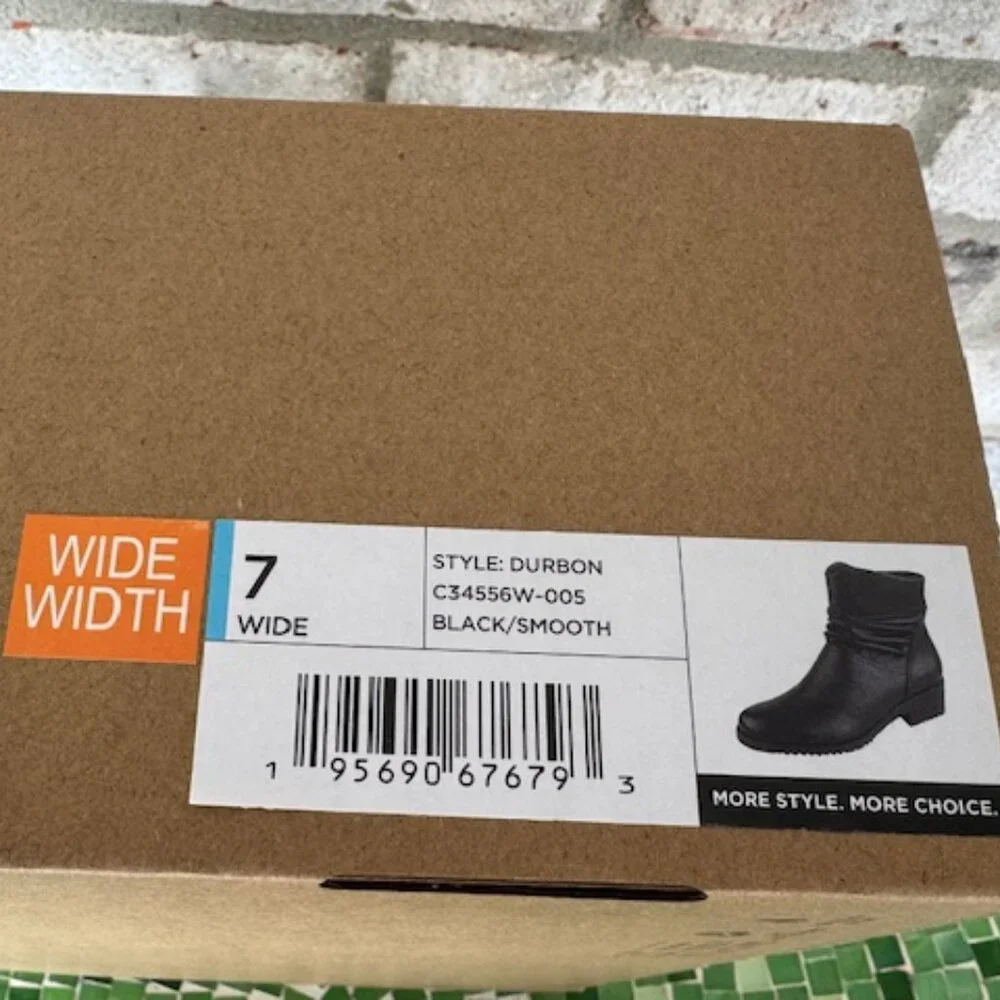 Cliffs by White Mountain Booties - Durbon BLACK/Smooth 7 Wide